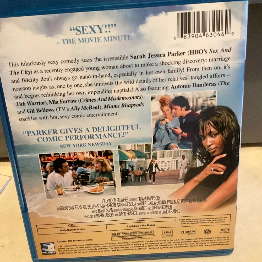 Blu Ray Disc - Miami Rhapsody. V41